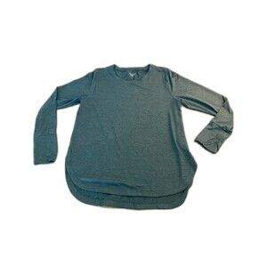 Mens XL Athleta Dark Heather Gray Crewneck Tee Sports Layering Cozy